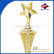 Golden Star forma 3D troféu fábrica novo design